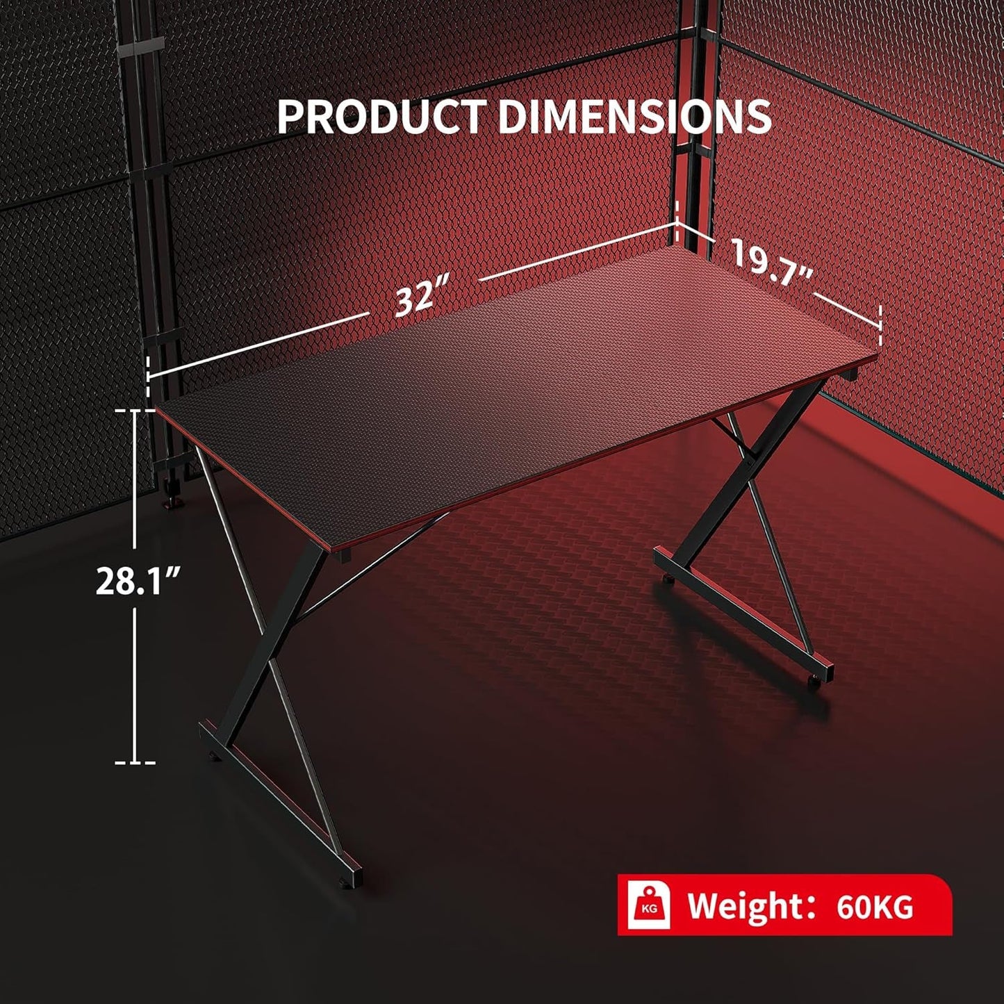 Gaming Desk 32 Inch PC Computer Desk